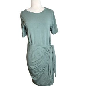 A New Day Seafoam Tie-Waist T-Shirt Wrap Dress